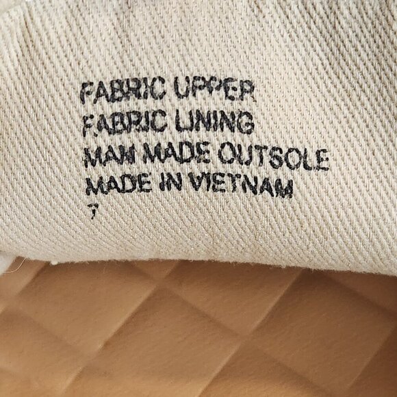 Birdies The Swift Slip On Shoes Corduroy Oatmeal Beige Sneakers Fall - Size 7 - Picture 7 of 7